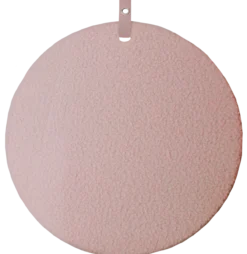 Prikbord bouclé roze Ø60 cm