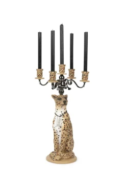 Proudly crowned panther candle holder spotted