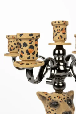 Proudly crowned panther candle holder spotted