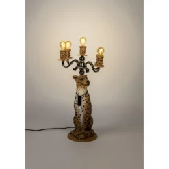 Proudly crowned panther vloer lamp spotted