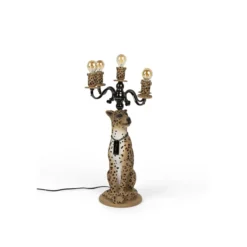 Proudly crowned panther vloer lamp spotted