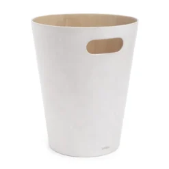 Prullenbak Woodrow 7,5 liter wit naturel