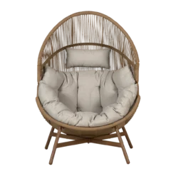 Rattan tuin loungestoel Ayla Beige