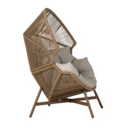 Rattan tuin loungestoel Ayla Beige