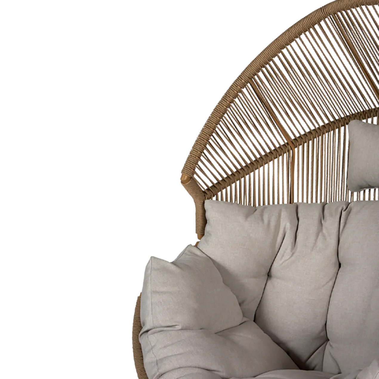 Rattan tuin loungestoel Ayla Beige