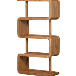 Rattle open kast hout naturel