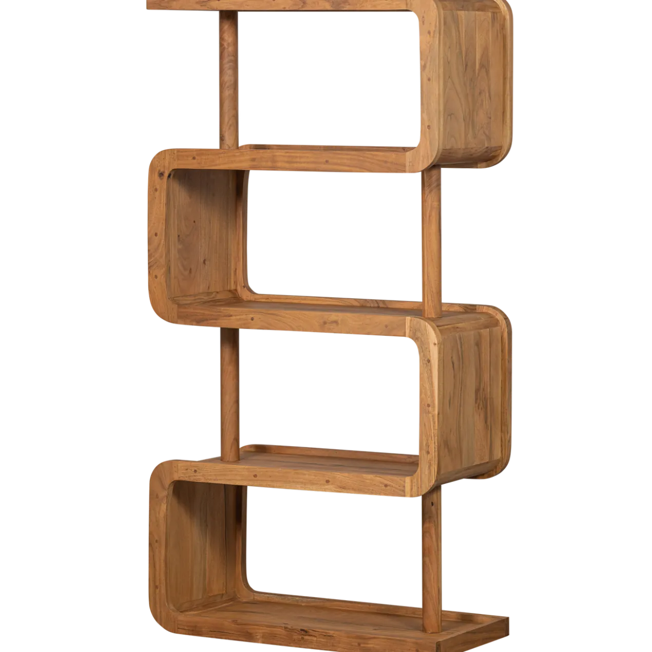 Rattle open kast hout naturel