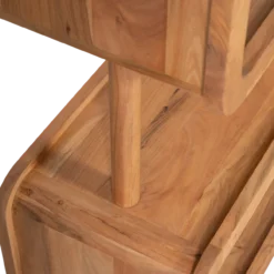 Rattle open kast hout naturel