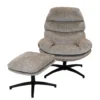 Relaxfauteuil plus stool Jordi-grey/taupe