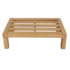 Relax tuin hocker/bijzettafel acaciahout naturel/zand [fsc]