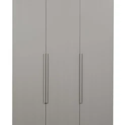 Rens 3-deurs hang/legkast greep lang noten/pebble grey [fsc]