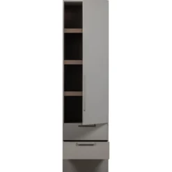 Rens 1-deurs legkast greep lang noten/pebble grey [fsc]