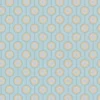 Retro cirkelpatroon op licht gestructureerd vliesbehang– turkoois, blauw, beige Retro cirkelpatroon op licht gestructureerd vliesbehang – turkoois, blauw, beige #1