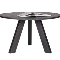 Rhonda eettafel o129 cm eiken blacknight [fsc]
