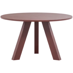 Rhonda eettafel o129 cm eiken bordeauxrood [fsc]