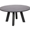 Rhonda xl eettafel o150 cm eiken blacknight [fsc]