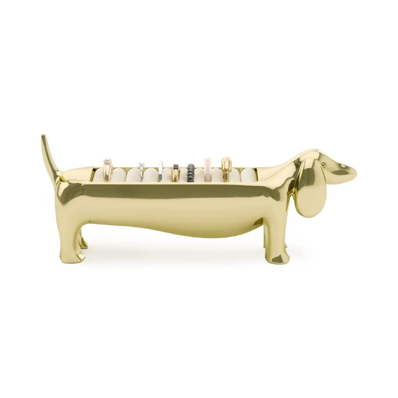 Ringhouder Dachsie Teckel messing