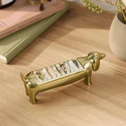 Ringhouder Dachsie Teckel messing