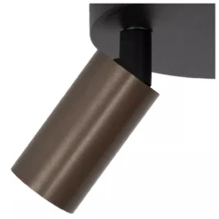 RITMO PLAFONDSPOT Ø 18CM 3-LICHTS KOFFIE