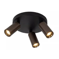 RITMO PLAFONDSPOT Ø 18CM 3-LICHTS KOFFIE
