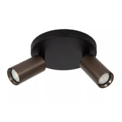 RITMO PLAFONDSPOT Ø 15CM 2-LICHTS KOFFIE