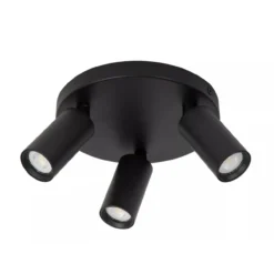 RITMO PLAFONDSPOT Ø 18CM 3-LICHTS ZWART
