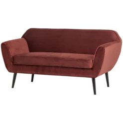 Rocco bank 150 cm velvet bordeauxrood [fsc]