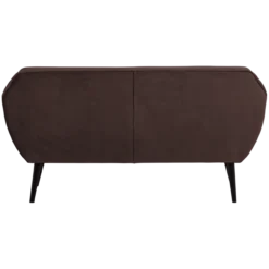 Rocco bank 150 cm velvet donkerbruin [fsc]