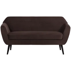 Rocco bank 150 cm velvet donkerbruin [fsc]