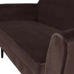 Rocco bank 150 cm velvet donkerbruin [fsc]