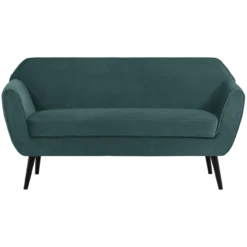 Rocco bank 150 cm velvet groenblauw [fsc]