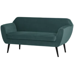 Rocco bank 150 cm velvet groenblauw [fsc]