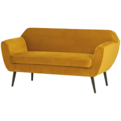 Rocco bank 150 cm velvet okergeel [fsc]