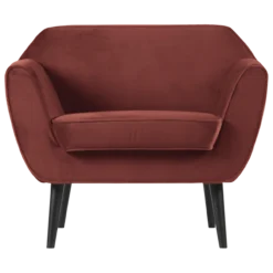 Rocco fauteuil velvet bordeauxrood [fsc]