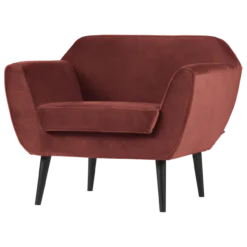 Rocco fauteuil velvet bordeauxrood [fsc]