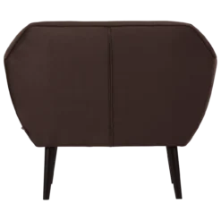 Rocco fauteuil velvet donkerbruin [fsc]