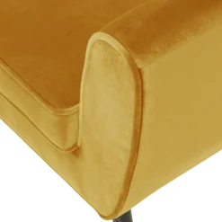 Rocco fauteuil velvet okergeel