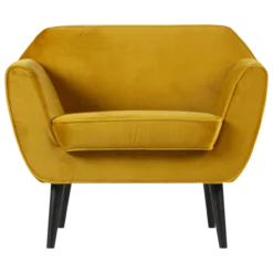Rocco fauteuil velvet okergeel