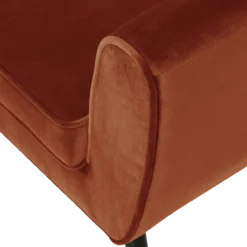 Rocco fauteuil velvet roestbruin