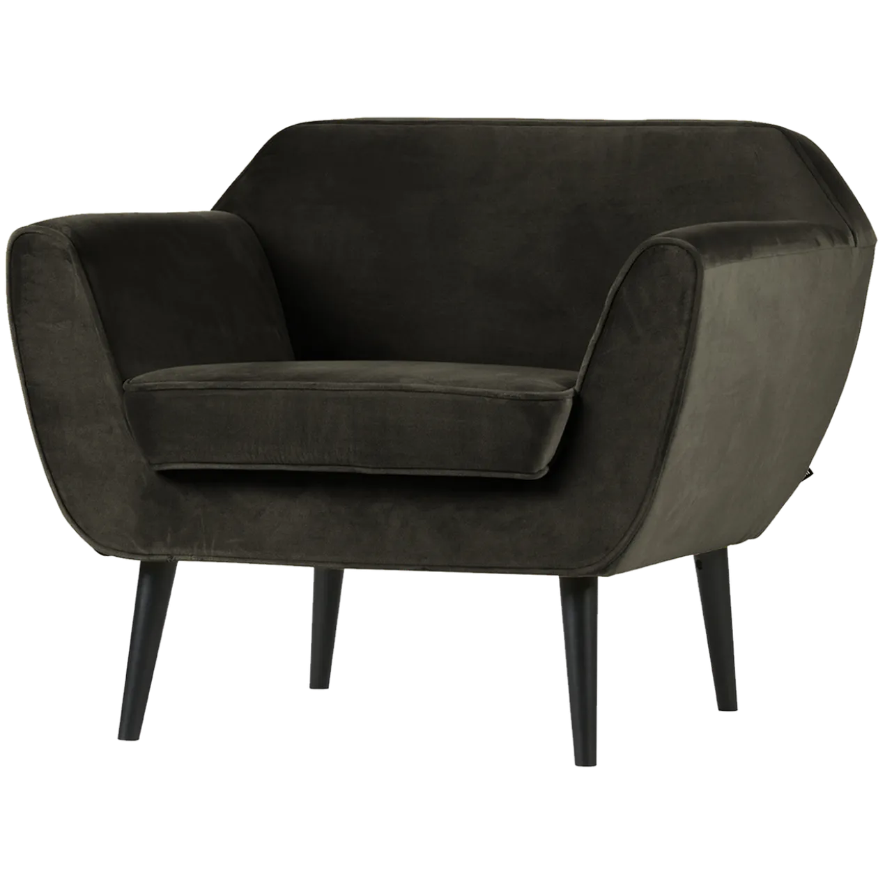 Rocco fauteuil velvet warmgroen