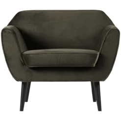 Rocco fauteuil velvet warmgroen
