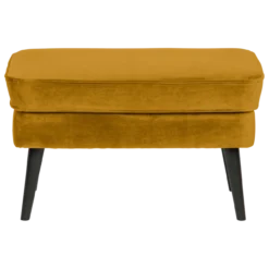 Rocco hocker velvet okergeel