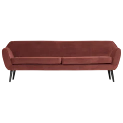 Rocco xl bank 230 cm velvet bordeauxrood [fsc]