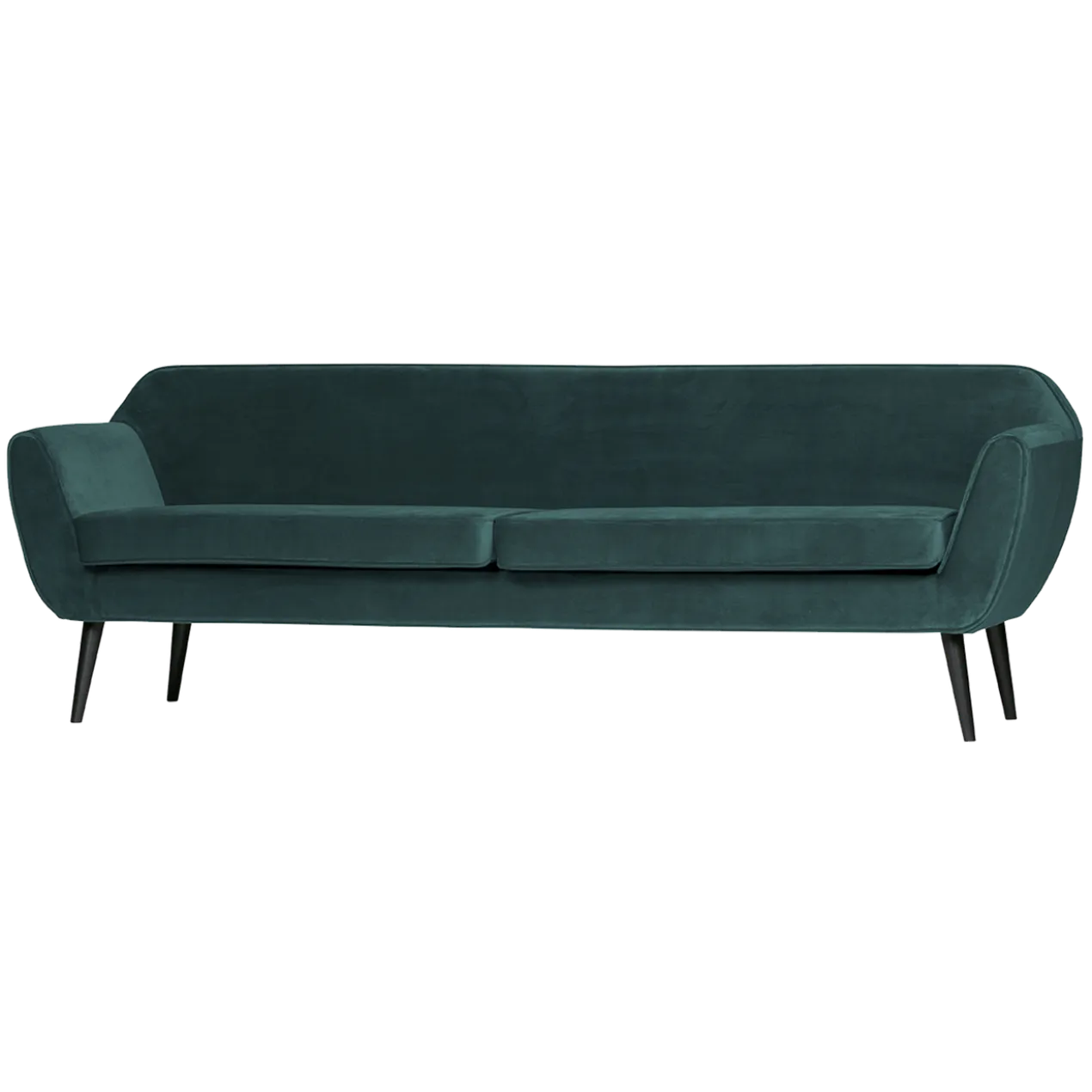 Rocco xl bank 230 cm velvet groenblauw