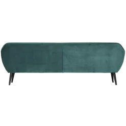 Rocco xl bank 230 cm velvet groenblauw