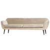 Rocco xl bank 230 cm velvet off white [fsc]