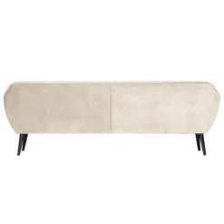 Rocco xl bank 230 cm velvet off white [fsc]