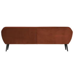 Rocco xl bank 230 cm velvet roestbruin