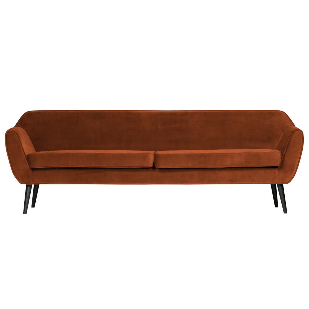 Rocco xl bank 230 cm velvet roestbruin