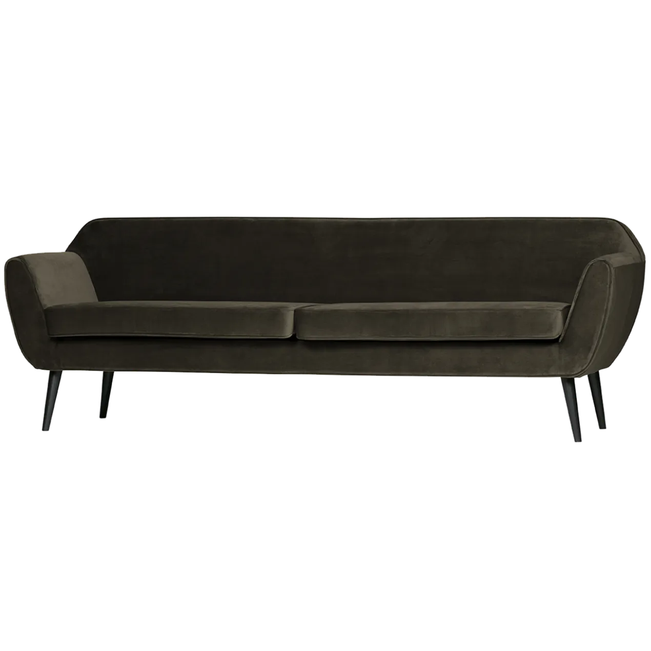 Rocco xl bank 230 cm velvet warmgroen